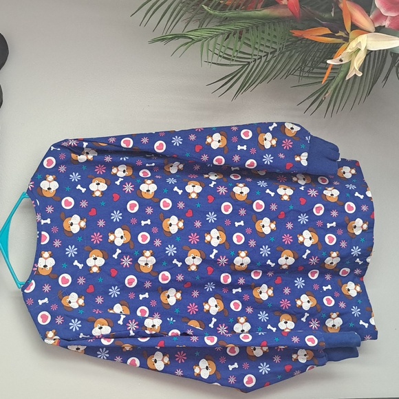 Scrub Jacket 🐶 Puppy Print Size Small PTP:22" - Picture 5 of 5